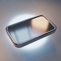 Object with rounded edges and reflective surface, resembling a Royalty Free Stock Photo