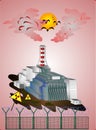 Chernobyl nuclear power plant tragedy of the whole world Royalty Free Stock Photo