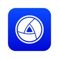 Objective icon digital blue