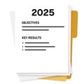 2025 objective key result OKR for company employee list of KPI key performance indicator