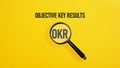 Objective key results OKR is shown using the text Royalty Free Stock Photo
