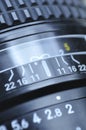 Objective lens closeup Royalty Free Stock Photo