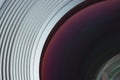 Objective lens closeup Royalty Free Stock Photo