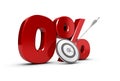 Objective Zero Percent. Royalty Free Stock Photo