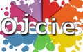 Objectives word cloud, business concept