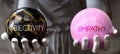 Objectivity or Empathy - decide between two options Royalty Free Stock Photo