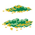 Money cash heap. Royalty Free Stock Photo