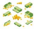 Money cash heap. Royalty Free Stock Photo