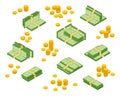 Money cash heap. Royalty Free Stock Photo