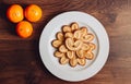 Objects photo apple biscuit details wood