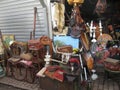 Objects for sale on the flea market Royalty Free Stock Photo