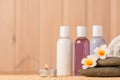 Objects for spa treatments closeup Royalty Free Stock Photo