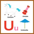 Objects Starting with Letter U Royalty Free Stock Photo