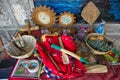 Objects used for shamanic ritual in Guatemala Royalty Free Stock Photo