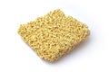 Oblique instance noodle on white background. Royalty Free Stock Photo