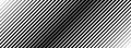 Oblique line halftone gradient texture. Fading diagonal stripe gradation background. Slanted pattern backdrop. Thin to
