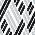 2618 Oblique pattern with black and silver gray lines, modern stylish image. Royalty Free Stock Photo
