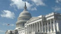 Oblique view of the east side of the capitol building in washington dc Royalty Free Stock Photo