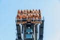 Oblivion rollercoaster at Alton Towers Theme Park Royalty Free Stock Photo