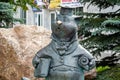 Obninsk, Russia - August 2015: Sculpture `Cat the Scientist`