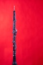 Oboe Isolated On Red