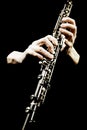 Oboe musical instrument of symphony orchestra. Royalty Free Stock Photo