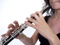 Oboe player Royalty Free Stock Photo