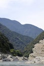 Oboke gorge at Yoshino river