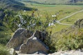 Oboo Chike-Taman pass in the Altai mountains Royalty Free Stock Photo