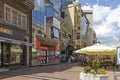 Obrenoviceva pedestrian street at the center of City of Nis, Serbia