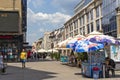 Obrenoviceva pedestrian street at the center of City of Nis, Serbia