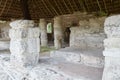 The obscure Mayan ruins of San Gervasio, located on the Mexican island of Cozumel Royalty Free Stock Photo