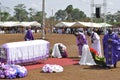 OBSEQUES OF THE MOTHER OF THE PRESIDENT LAURENT GBAGBO Royalty Free Stock Photo