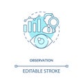 Observation concept icon Royalty Free Stock Photo