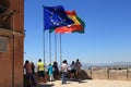 Observation deck at the Alcazaba fortress, Granada, Spain Royalty Free Stock Photo