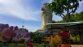 Merlion. Sentosa Island in Singapore Royalty Free Stock Photo