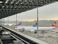 Observation Deck at Flughafen Zurich in Zurich, Switzerland Royalty Free Stock Photo