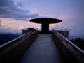 Observation deck ofClingmans Dome in Great Smoky Mountains National Park Gatlinburg, USA Royalty Free Stock Photo