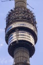 Observation deck of the Ostankino television tower, Moscow Royalty Free Stock Photo