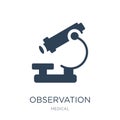 observation icon in trendy design style. observation icon isolated on white background. observation vector icon simple and modern