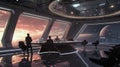 Observation Lounge in a Starship