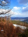 Observation place in Bukovel, Carpathian mountains