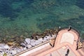 Observation platform on the embankment near the Red Tower Alanya, Turkey