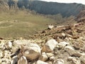 Observation platform, Meteor Crater, Arizona. Royalty Free Stock Photo