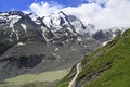 Observation Point near Kaiser-Franz-Josefs-Hoehe, with Grossglockner mountain in the background, Austria