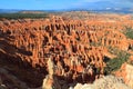 Bryce Canyon National Park, Hoodoos in Beautiful Evening Light from Observation Point, Southwest Desert, Utah, USA Royalty Free Stock Photo