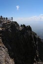 Observation terrace on Lomnicky peak 2634 m,, High Tatras Royalty Free Stock Photo