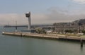 Observation tower at entrance to Port of Le Havre, France.