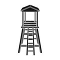 Observation tower for hunters.African safari single icon in black style vector symbol stock illustration web.