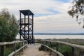 Observation tower in the lagoon